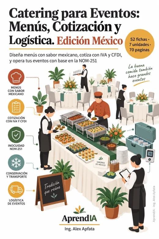 Catering para Eventos: Menús, Cotización y Logística. Edición México