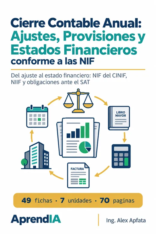 Cierre Contable Anual: Ajustes, Provisiones y Estados Financieros conforme a las NIF