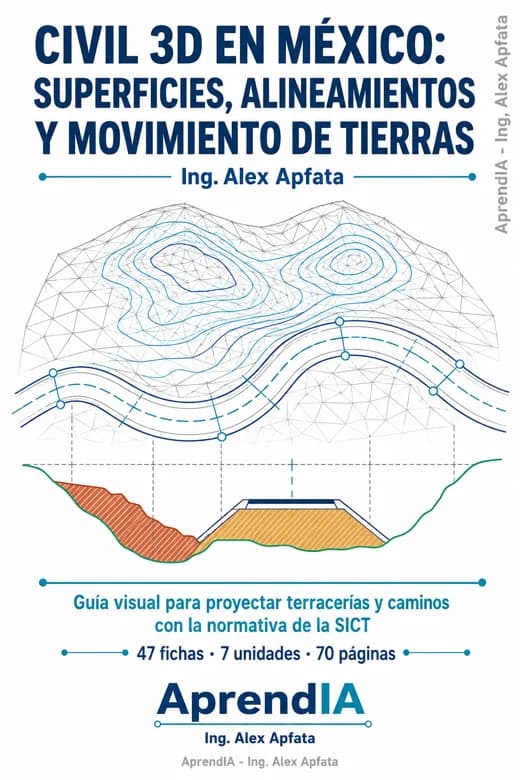 Civil 3D en México: superficies, alineamientos y movimiento de tierras