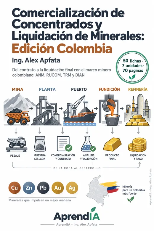 Comercialización de Concentrados y Liquidación de Minerales: Edición Colombia
