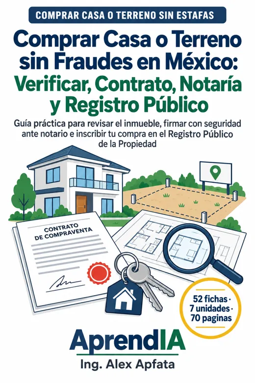 Comprar Casa o Terreno sin Fraudes en México: Verificar, Contrato, Notaría y Registro Público