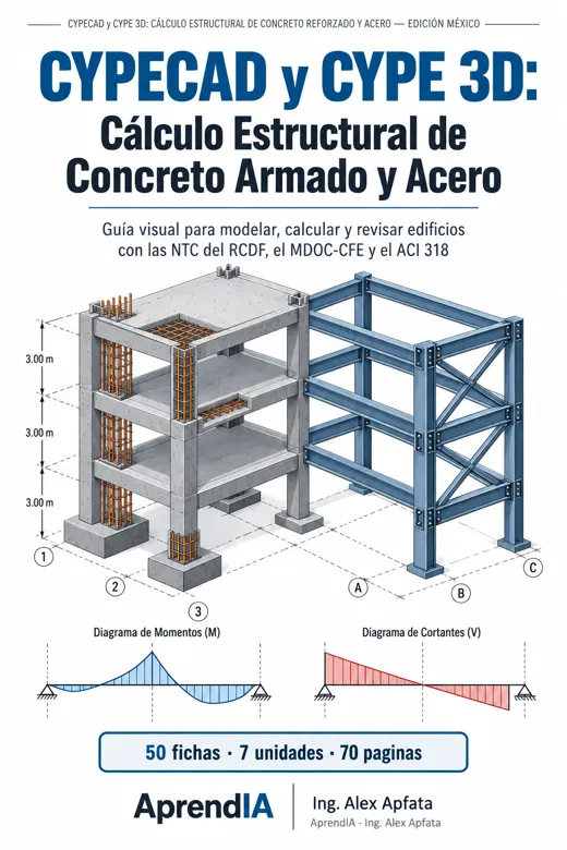 CYPECAD y CYPE 3D: Cálculo Estructural de Concreto Reforzado y Acero — Edición México