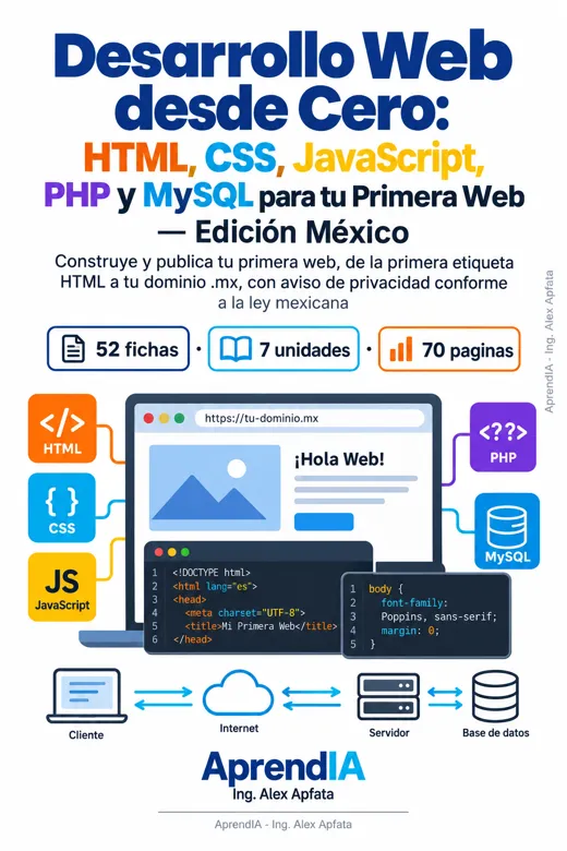 Desarrollo Web desde Cero: HTML, CSS, JavaScript, PHP y MySQL para tu Primera Web — Edición México