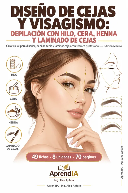 Diseño de Cejas y Visagismo: Depilación con Hilo, Cera, Henna y Laminado de Cejas