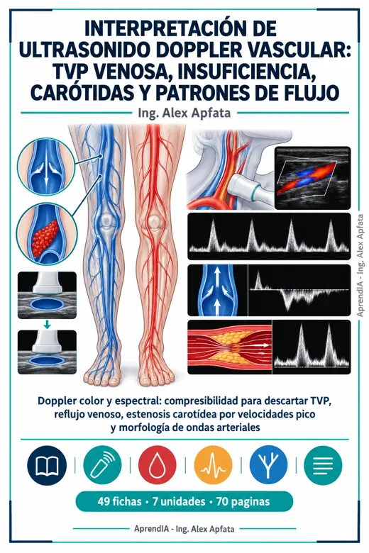 Interpretación de Ultrasonido Doppler Vascular: TVP Venosa, Insuficiencia, Carótidas y Patrones de Flujo