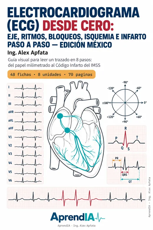 Electrocardiograma (ECG) desde Cero: Eje, Ritmos, Bloqueos, Isquemia e Infarto Paso a Paso — Edición México