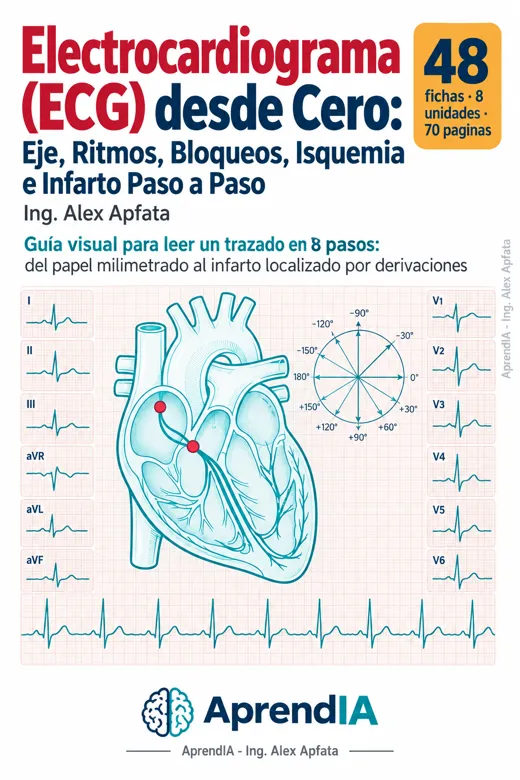 Electrocardiograma (ECG) desde Cero: Eje, Ritmos, Bloqueos, Isquemia e Infarto Paso a Paso