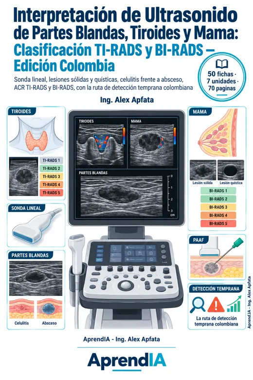 Interpretación de Ultrasonido de Partes Blandas, Tiroides y Mama: Clasificación TI-RADS y BI-RADS — Edición Colombia