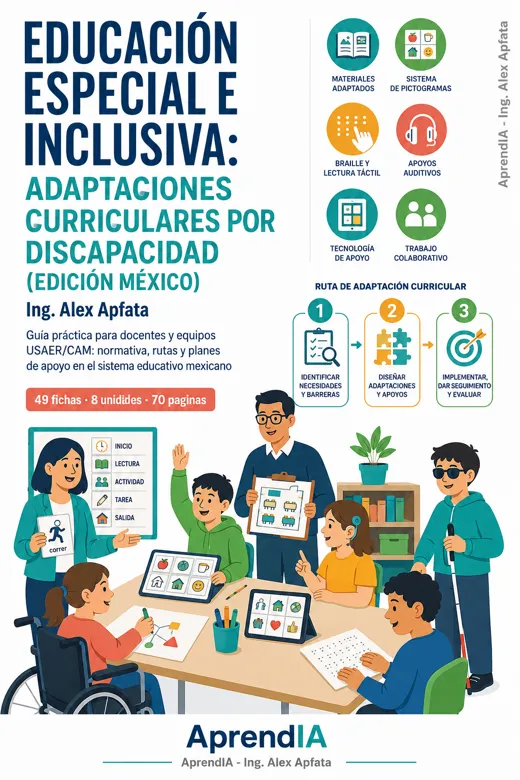 Educación Especial e Inclusiva: Adaptaciones Curriculares por Discapacidad (Edición México)