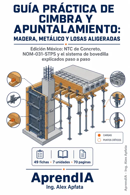 Guía Práctica de Cimbra y Apuntalamiento: Madera, Metálico y Losas Aligeradas