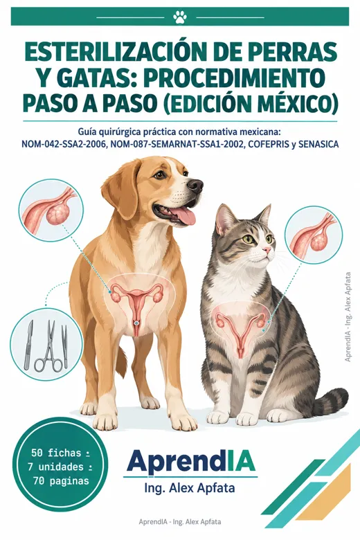 Esterilización de Perras y Gatas: procedimiento paso a paso (Edición México)