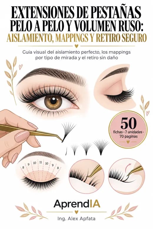 Extensiones de Pestañas Pelo a Pelo y Volumen Ruso: Aislamiento, Mappings y Retiro Seguro