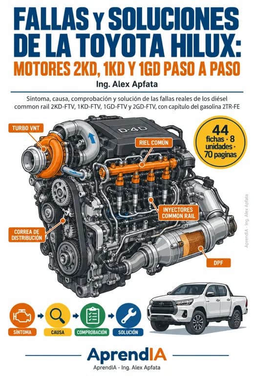 Fallas y Soluciones de la Toyota Hilux: Motores 2KD, 1KD y 1GD Paso a Paso
