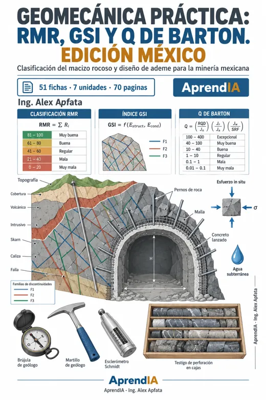 Geomecánica Práctica: RMR, GSI y Q de Barton. Edición México