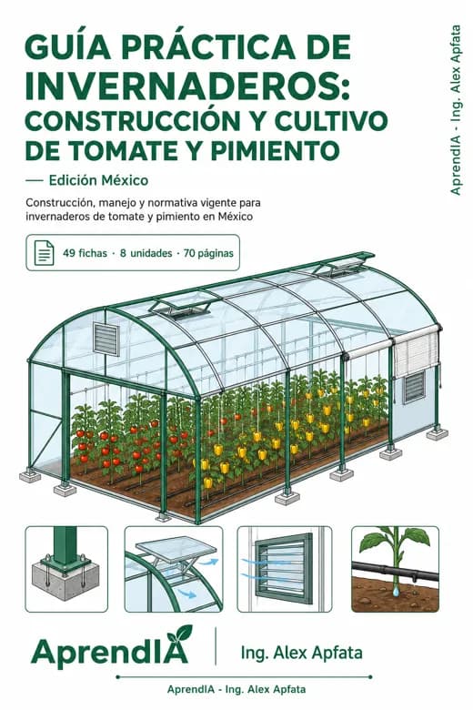 Guía Práctica de Invernaderos: Construcción y Cultivo de Tomate y Pimiento — Edición México