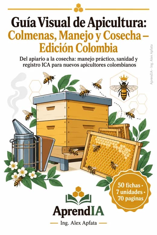 Guía Visual de Apicultura: Colmenas, Manejo y Cosecha — Edición Colombia