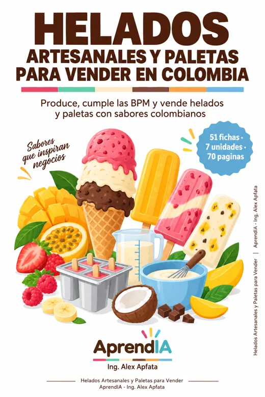 Helados Artesanales y Paletas para Vender en Colombia