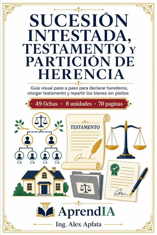 Sucesión Intestada, Testamento y Partición de Herencia