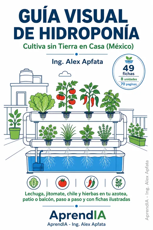 Guía Visual de Hidroponía: Cultiva sin Tierra en Casa (México)