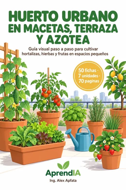 Huerto Urbano en Macetas, Terraza y Azotea