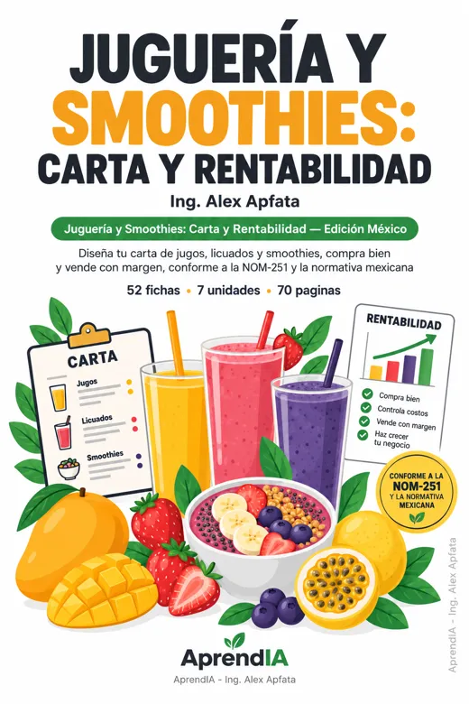 Juguería y Smoothies: Carta y Rentabilidad — Edición México