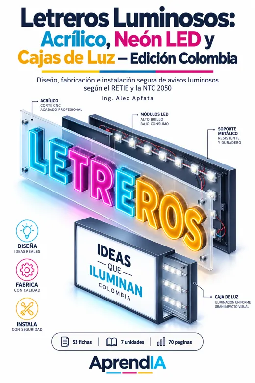 Letreros Luminosos: Acrílico, Neón LED y Cajas de Luz — Edición Colombia