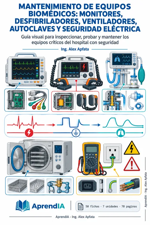 Mantenimiento de Equipos Biomédicos: Monitores, Desfibriladores, Ventiladores, Autoclaves y Seguridad Eléctrica