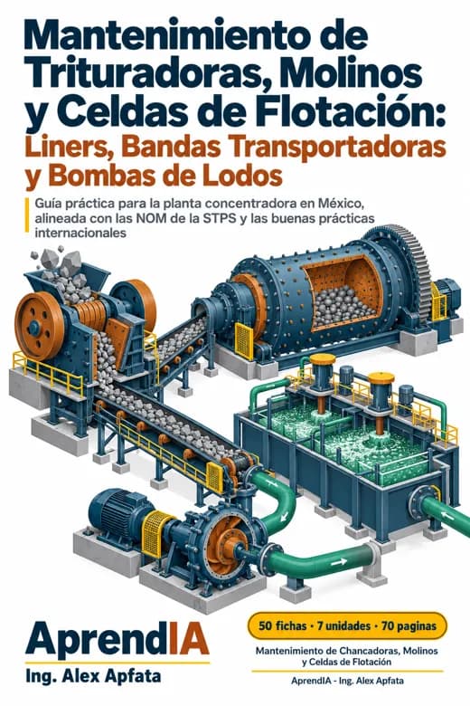 Mantenimiento de Trituradoras, Molinos y Celdas de Flotación: Liners, Bandas Transportadoras y Bombas de Lodos