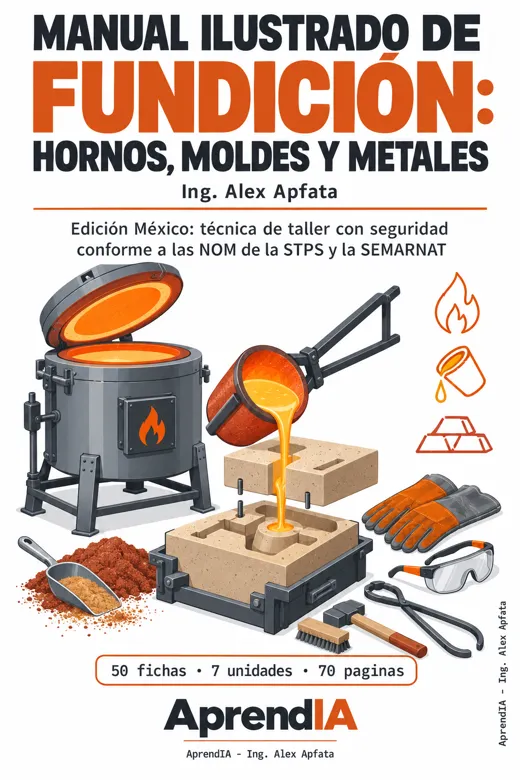 Manual Ilustrado de Fundición: Hornos, Moldes y Metales