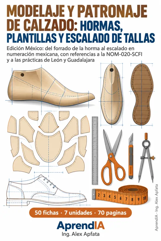 Modelaje y Patronaje de Calzado: Hormas, Plantillas y Escalado de Tallas