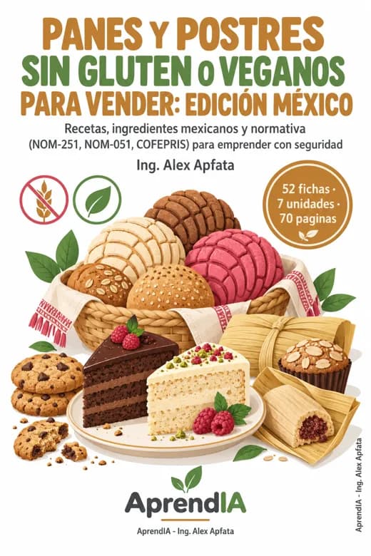 Panes y Postres sin Gluten o Veganos para Vender: Edición México