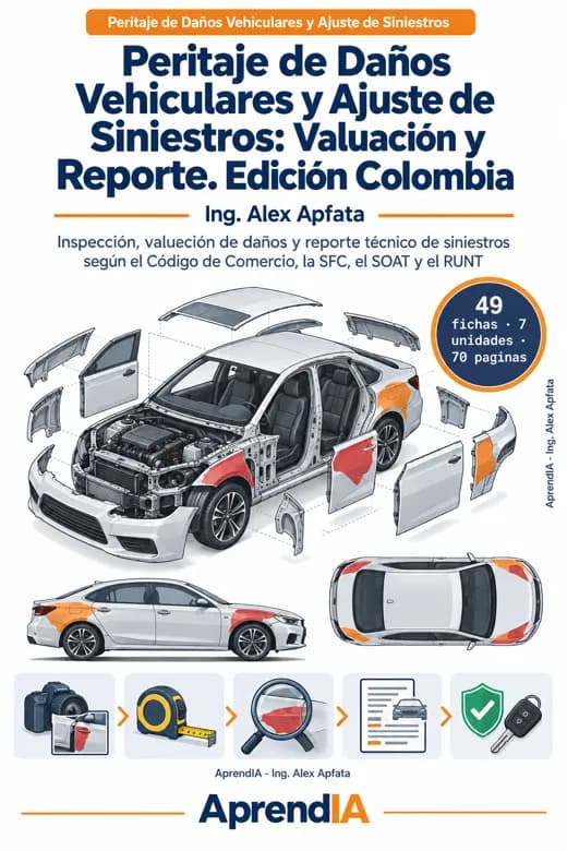 Peritaje de Daños Vehiculares y Ajuste de Siniestros: Valuación y Reporte. Edición Colombia