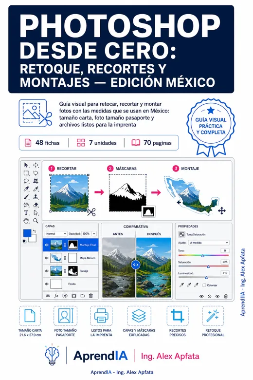 Photoshop desde Cero: retoque, recortes y montajes — Edición México