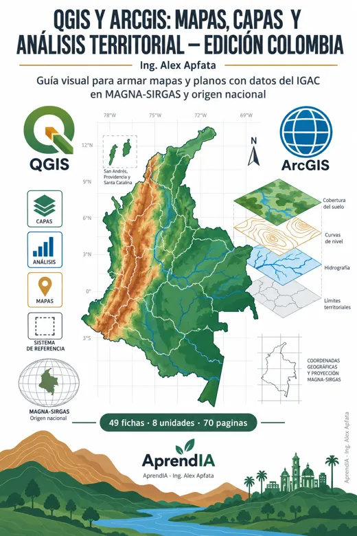 QGIS y ArcGIS: mapas, capas y análisis territorial — Edición Colombia