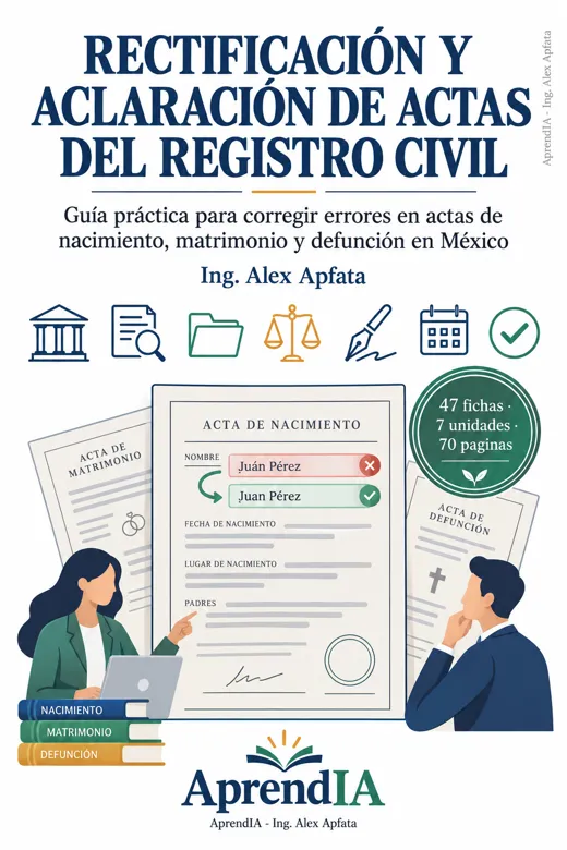 Rectificación y Aclaración de Actas del Registro Civil