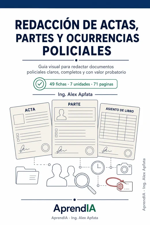 Redacción de Actas, Partes y Ocurrencias Policiales