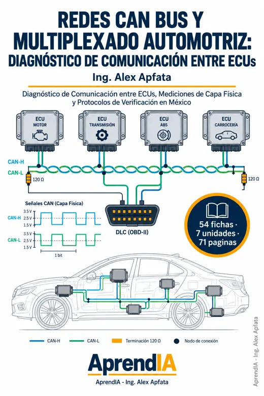 Redes CAN Bus y Multiplexado Automotriz: Diagnóstico de Comunicación entre ECUs