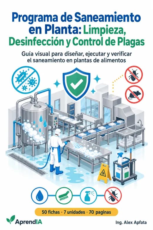 Programa de Saneamiento en Planta: Limpieza, Desinfección y Control de Plagas