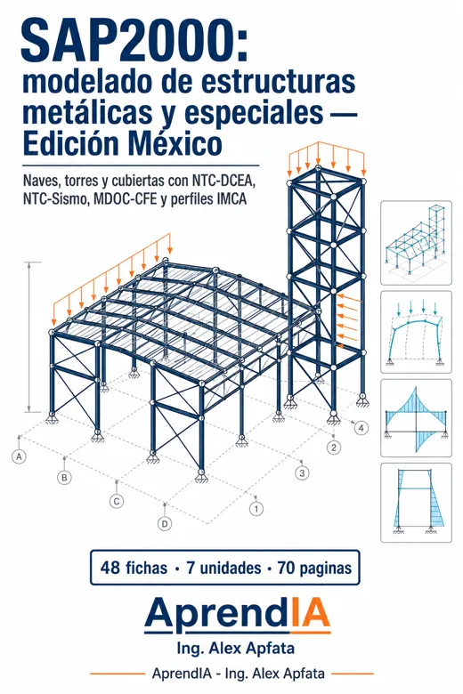 SAP2000: modelado de estructuras metálicas y especiales — Edición México