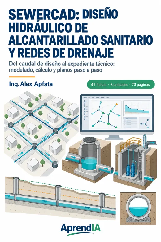 SewerCAD: Diseño Hidráulico de Alcantarillado Sanitario y Redes de Drenaje