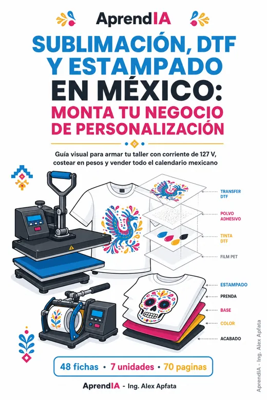 Sublimación, DTF y Estampado en México: monta tu negocio de personalización
