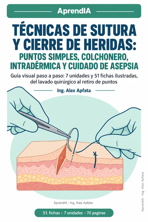 Técnicas de Sutura y Cierre de Heridas: Puntos Simples, Colchonero, Intradérmica y Cuidado de Asepsia