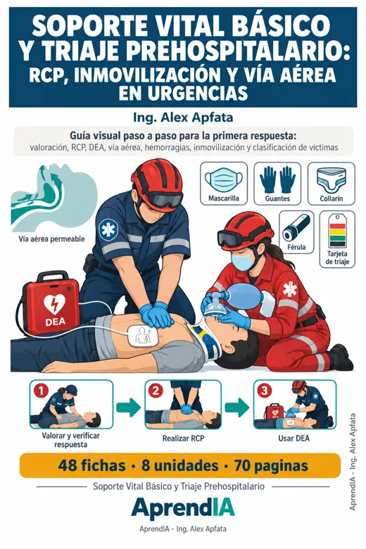 Soporte Vital Básico y Triaje Prehospitalario: RCP, Inmovilización y Vía Aérea en Urgencias