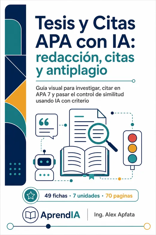 Tesis y Citas APA con IA: redacción, citas y antiplagio