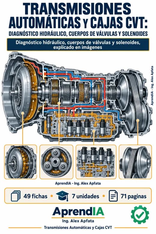Transmisiones Automáticas y Cajas CVT: Diagnóstico Hidráulico, Cuerpos de Válvulas y Solenoides