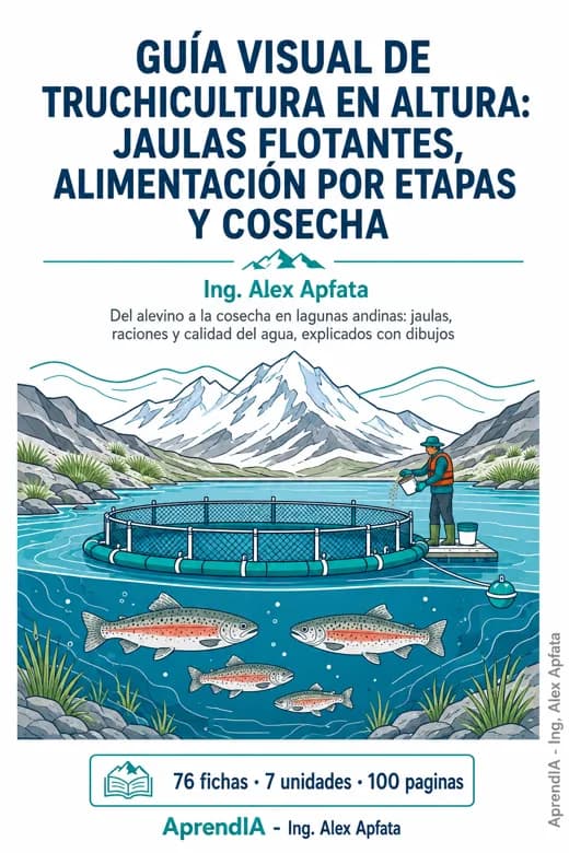 Guía Visual de Truchicultura en Altura: Jaulas Flotantes, Alimentación por Etapas y Cosecha