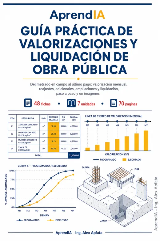 Guía Práctica de Valorizaciones y Liquidación de Obra Pública