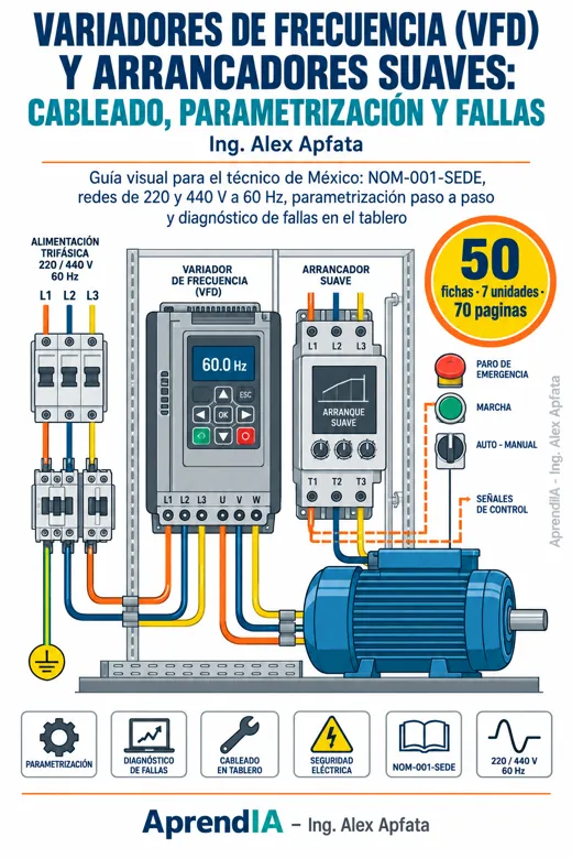 Variadores de Frecuencia (VFD) y Arrancadores Suaves: Cableado, Parametrización y Fallas