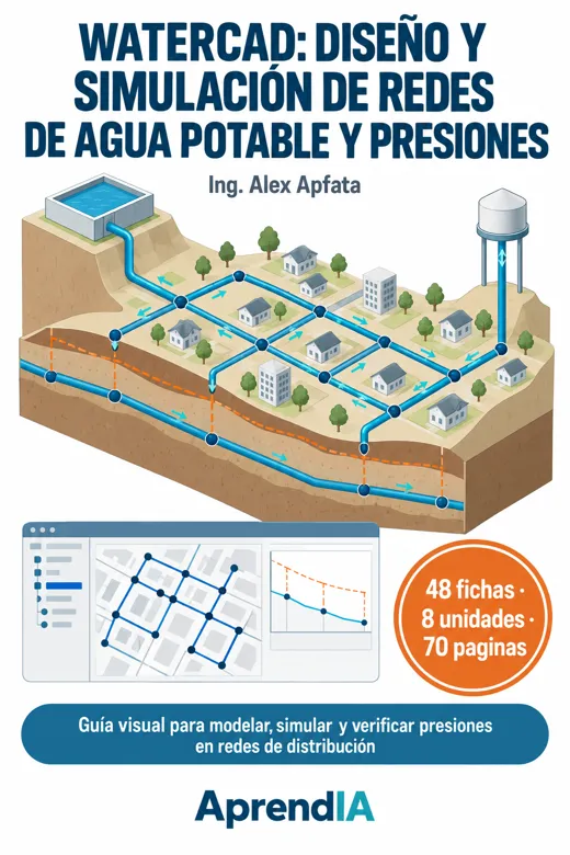WaterCAD: Diseño y Simulación de Redes de Agua Potable y Presiones