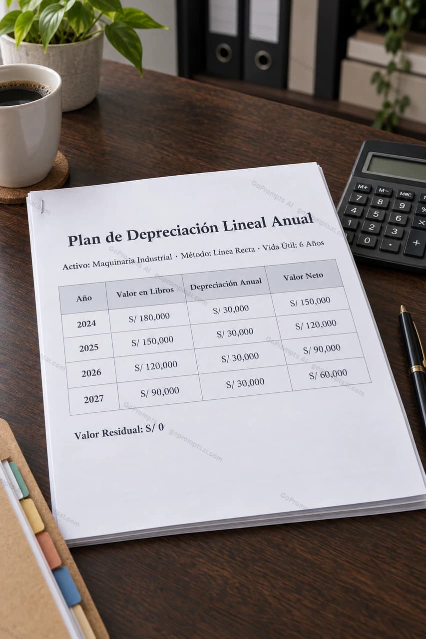 Tu plan de depreciación anual, calculado y listo